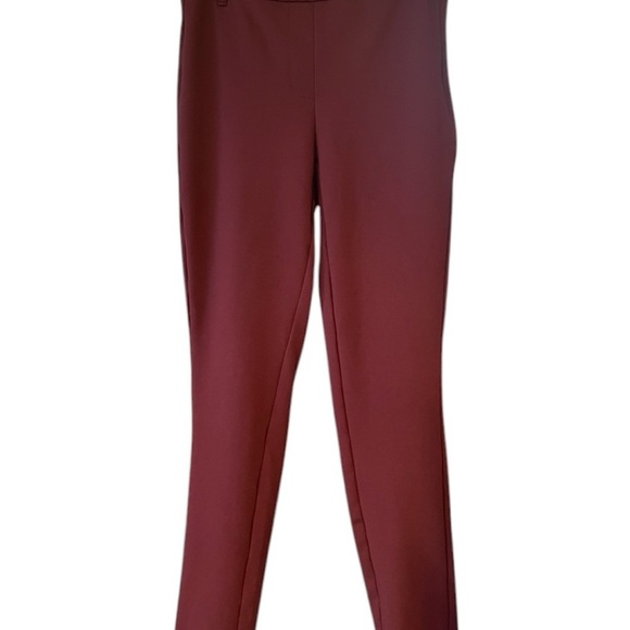 Michael Kors Dark Maroon Straight Leg Pants Size Small - Picture 2 of 6